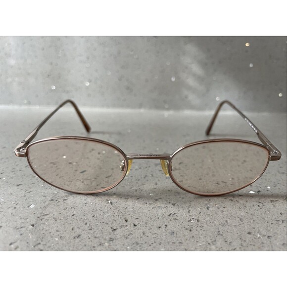 Anne Klein Eyeglasses Frames ONLY AK7010 K1046 Oval Full Rim 48-19-135 Gold main image 7